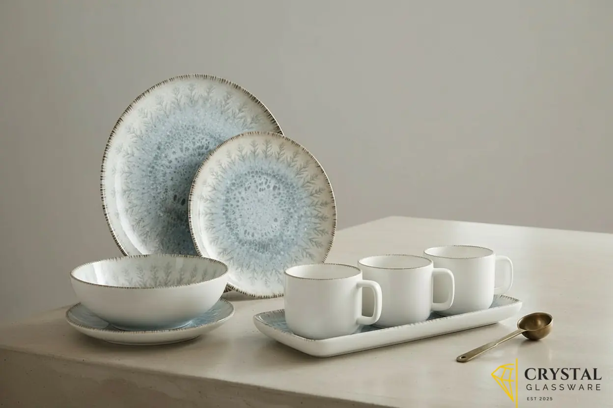 32-Piece Porcelain turkish Style Ceramic Dinner Set